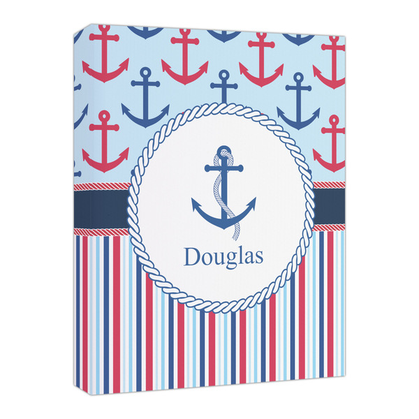 Custom Anchors & Stripes Canvas Print - 16x20 (Personalized)