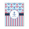 Anchors & Stripes Wood Print - 16x20 (Personalized)