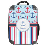 Anchors & Stripes Hard Shell Backpack (Personalized)