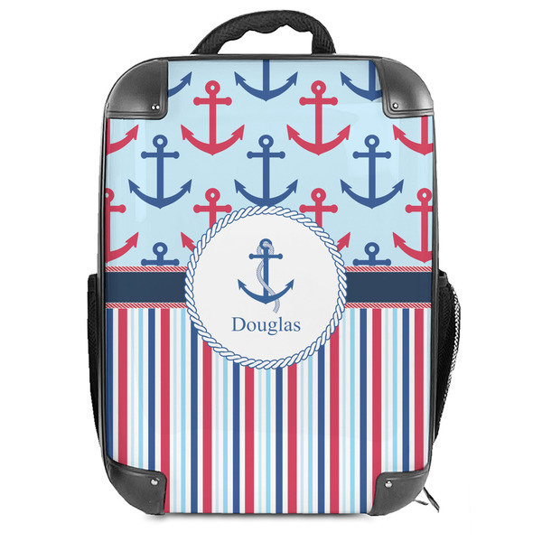 Custom Anchors & Stripes Hard Shell Backpack (Personalized)