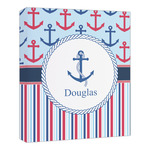 Anchors & Stripes Canvas Print - 20x24 (Personalized)
