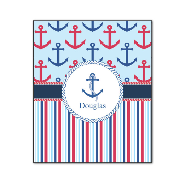 Anchors & Stripes 20x24 Wood Print - Front View