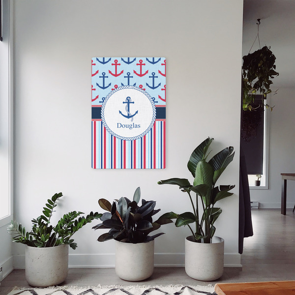 Anchors & Stripes 20x30 - Canvas Print - In Context