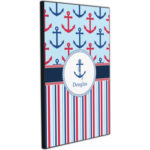 Anchors & Stripes 20x30 Wood Print - Angle View