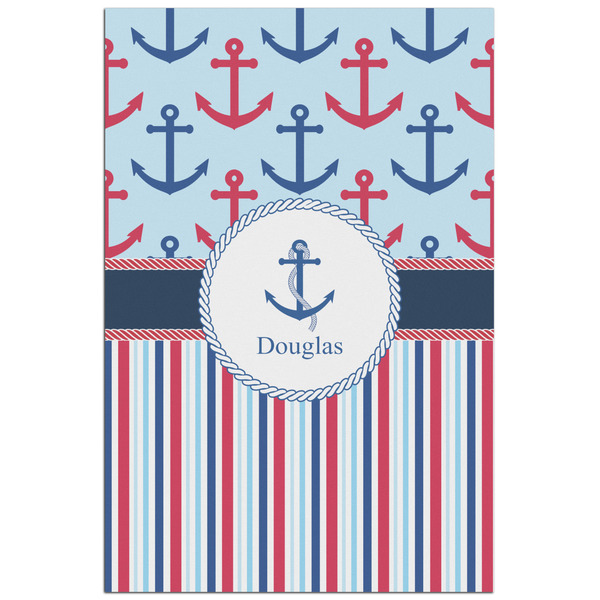 Custom Anchors & Stripes Poster - Matte - 24x36 (Personalized)