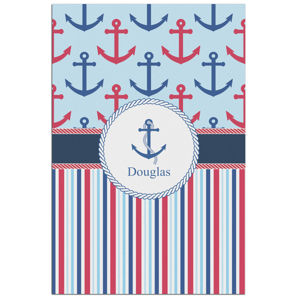Custom Anchors & Stripes Poster - Matte - 24x36 (Personalized)