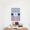 Anchors & Stripes 24x36 - Matte Poster - On the Wall