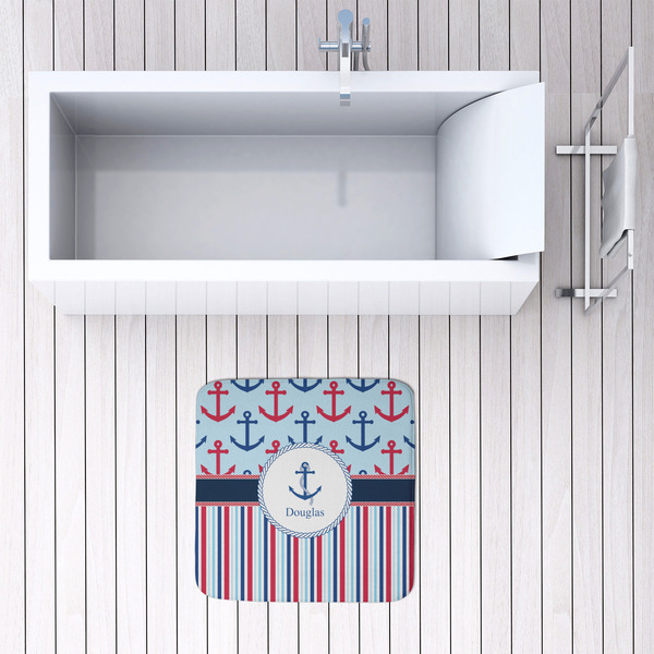 Anchors & Stripes 48x48 Foam Memory Mat - LIFESTYLE