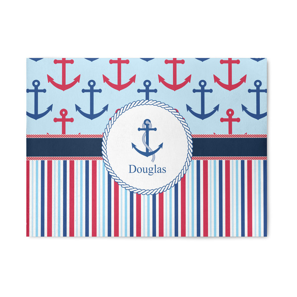 Custom Anchors & Stripes 5' x 7' Indoor Area Rug (Personalized)