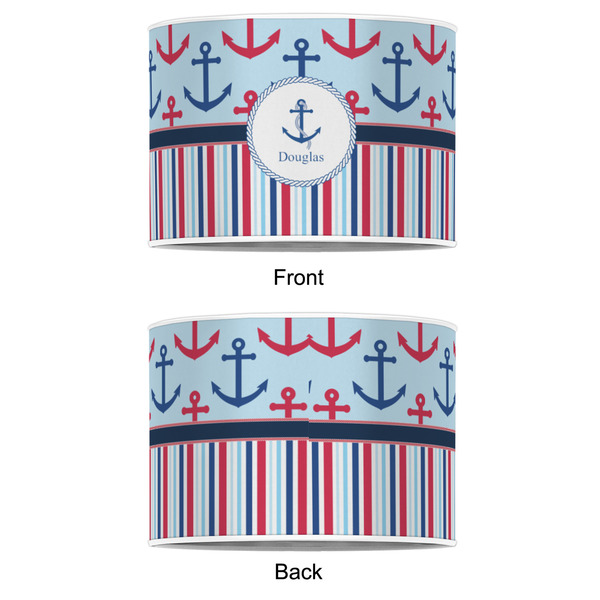 Anchors & Stripes 8" Drum Lampshade - APPROVAL (Poly Film)