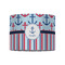 Anchors & Stripes 8" Drum Lampshade - FRONT (Fabric)