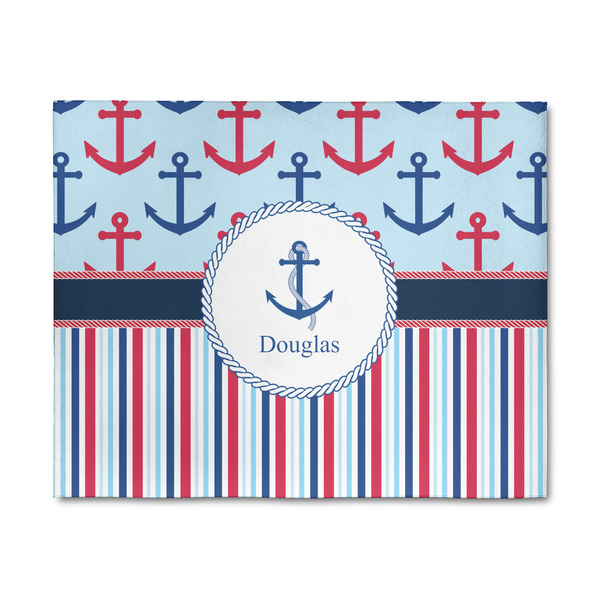 Custom Anchors & Stripes 8' x 10' Indoor Area Rug (Personalized)
