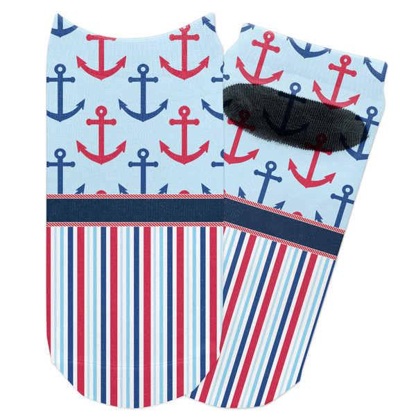 Custom Anchors & Stripes Adult Ankle Socks