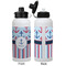 Anchors & Stripes Aluminum Water Bottle - White APPROVAL