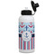 Anchors & Stripes Water Bottles - Aluminum - 20 oz - White (Personalized)