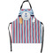Anchors & Stripes Apron With Pockets w/ Name or Text