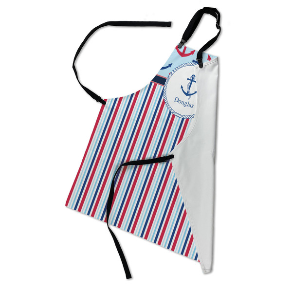 Anchors & Stripes Apron - Folded