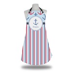 Anchors & Stripes Apron w/ Name or Text