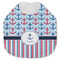 Anchors & Stripes Jersey Knit Baby Bib w/ Name or Text