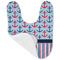 Anchors & Stripes Baby Bib - AFT folded