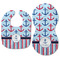 Anchors & Stripes Baby Bib & Burp Set - Approval (new bib & burp)