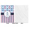 Anchors & Stripes Baby Blanket (Single Side - Printed Front, White Back)