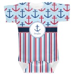 Anchors & Stripes Baby Bodysuit (Personalized)
