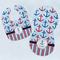 Anchors & Stripes Baby Minky Bib & New Burp Set
