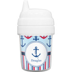 Anchors & Stripes Baby Sippy Cup (Personalized)