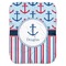 Anchors & Stripes Baby Swaddling Blanket - Flat