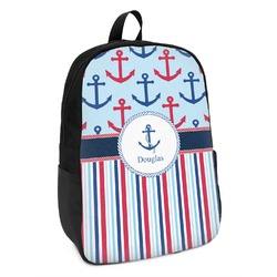 Anchors & Stripes Kids Backpack (Personalized)