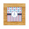 Anchors & Stripes Bamboo Trivet with 6" Tile - FRONT