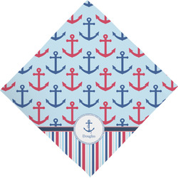 Anchors & Stripes Dog Bandana Scarf w/ Name or Text