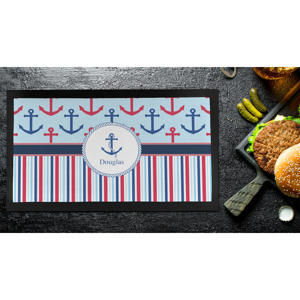 Anchors & Stripes Bar Mat - Small - LIFESTYLE