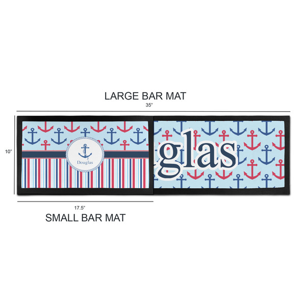Anchors & Stripes Bar Mats - Sizing Chart