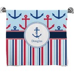 Anchors & Stripes Bath Towel (Personalized)