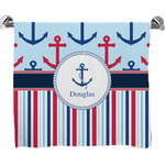 Anchors & Stripes Bath Towel (Personalized)