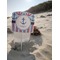 Anchors & Stripes Beach Spiker white on beach with sand