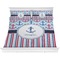 Anchors & Stripes Comforter Set - King (Personalized)