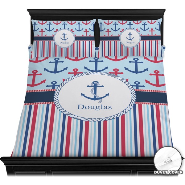 Anchors & Stripes Bedding Set (Queen) - Duvet