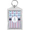 Anchors & Stripes Bling Keychain (Personalized)