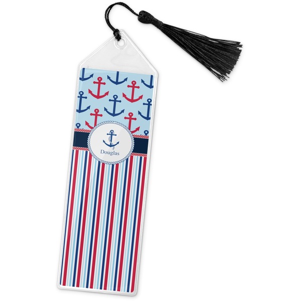Custom Anchors & Stripes Book Mark w/Tassel (Personalized)