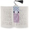 Anchors & Stripes Bookmark with tassel - In book