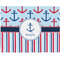 Anchors & Stripes Burlap Placemat