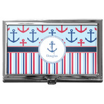 Anchors & Stripes Business Card Case