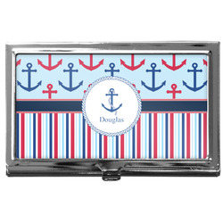 Anchors & Stripes Business Card Case