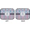 Anchors & Stripes Car Floor Mats (Back Seat) (Approval)
