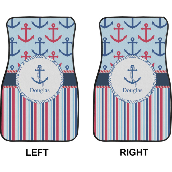 Anchors & Stripes Car Mat Front - Approval