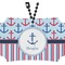 Anchors & Stripes Rear View Mirror Ornament (Personalized)