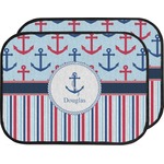 Anchors & Stripes Car Floor Mats (Back Seat) (Personalized)